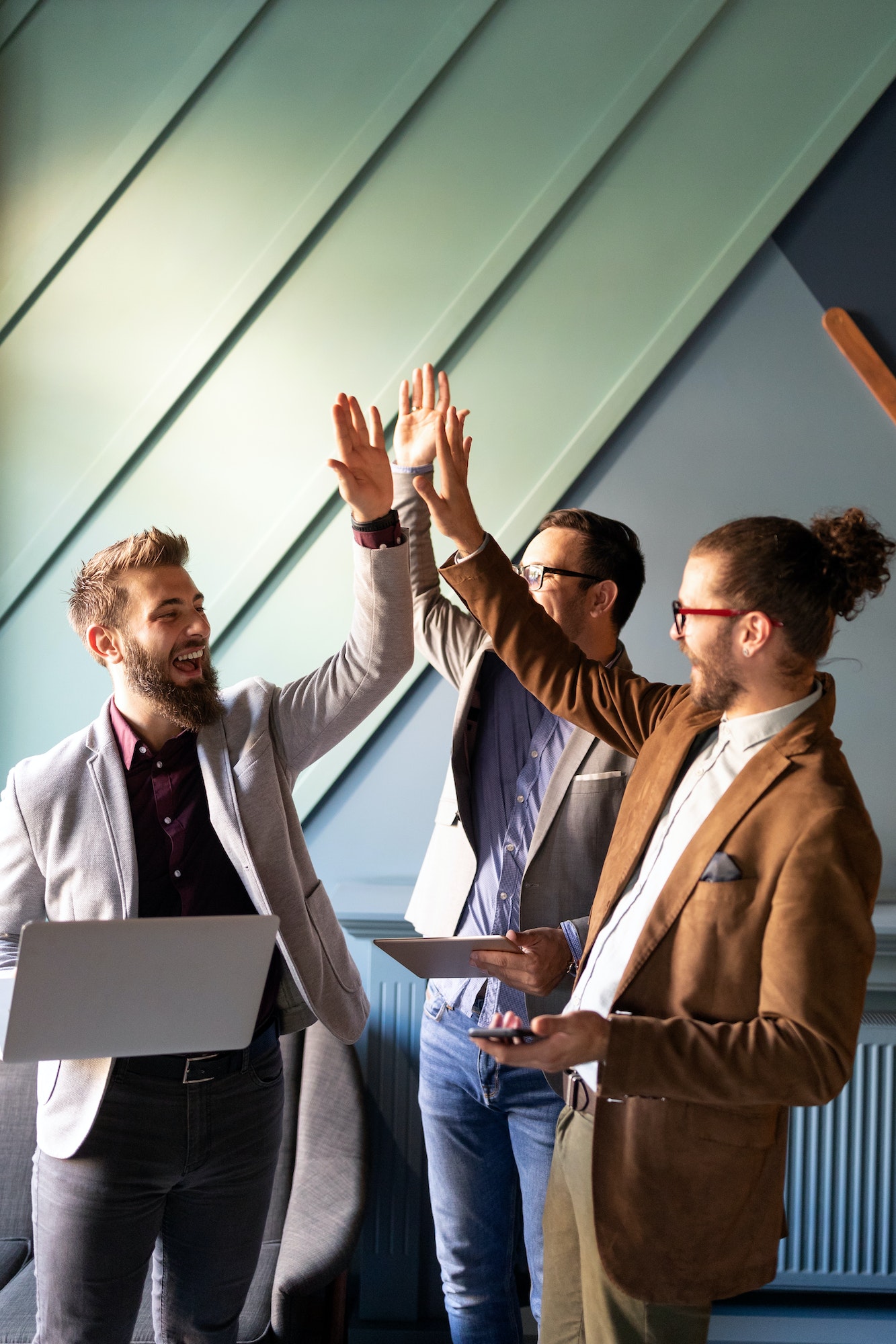 Successful business group of people at work in office